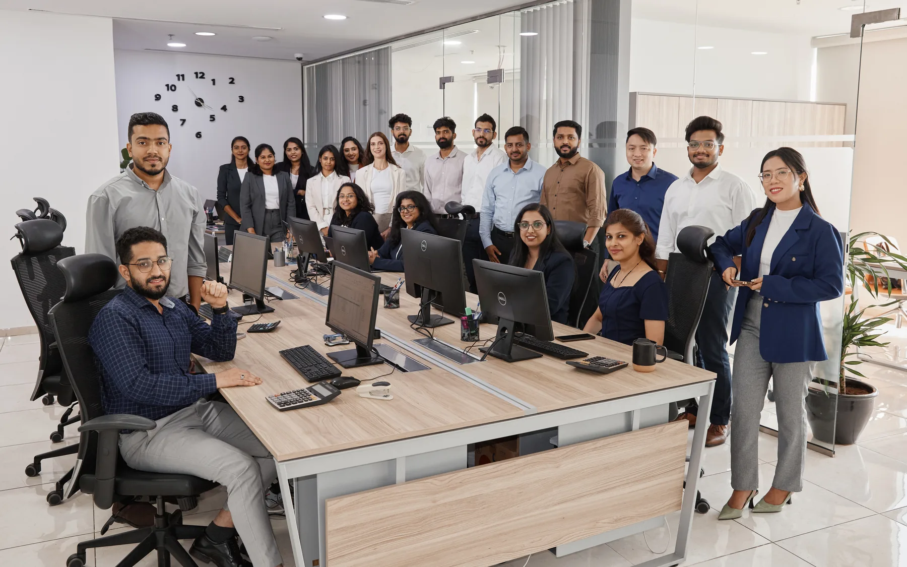 The Peak Group team on the office floor in Dubai