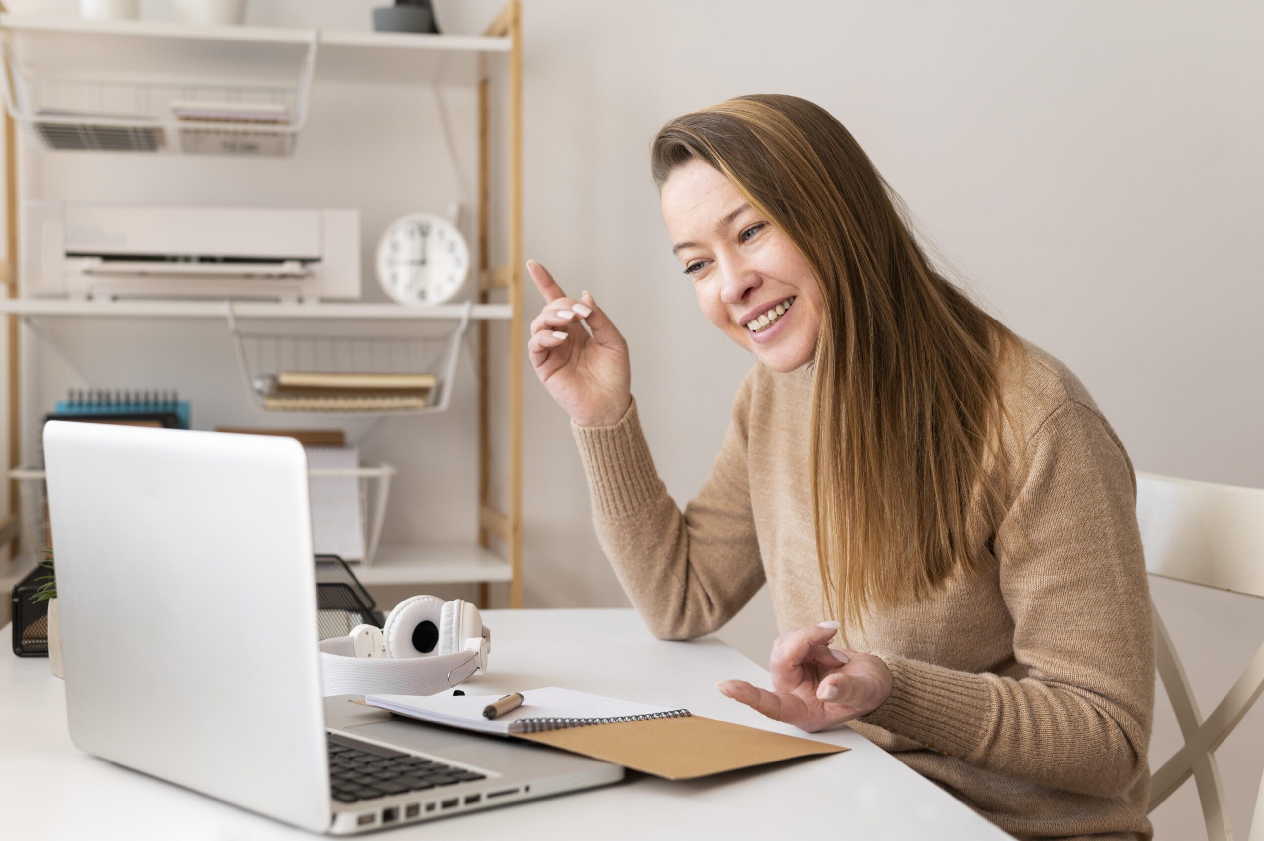 Recruitment 6 portrait female work having video call scaled